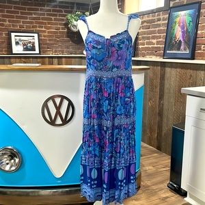 Nine Lives Bizarre floral midi dress, medium